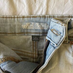 Wild Fable Denim Jean mini skirt (2)